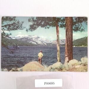 Donner Lake Truckee Tahoe California Union Oil Company 1940 Postcard West CA